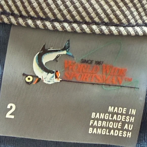 World Wide Sportsman-Bass Pro Shops Navy Nylon hiking skort SZ 2 tennis outdoor - Picture 10 of 11